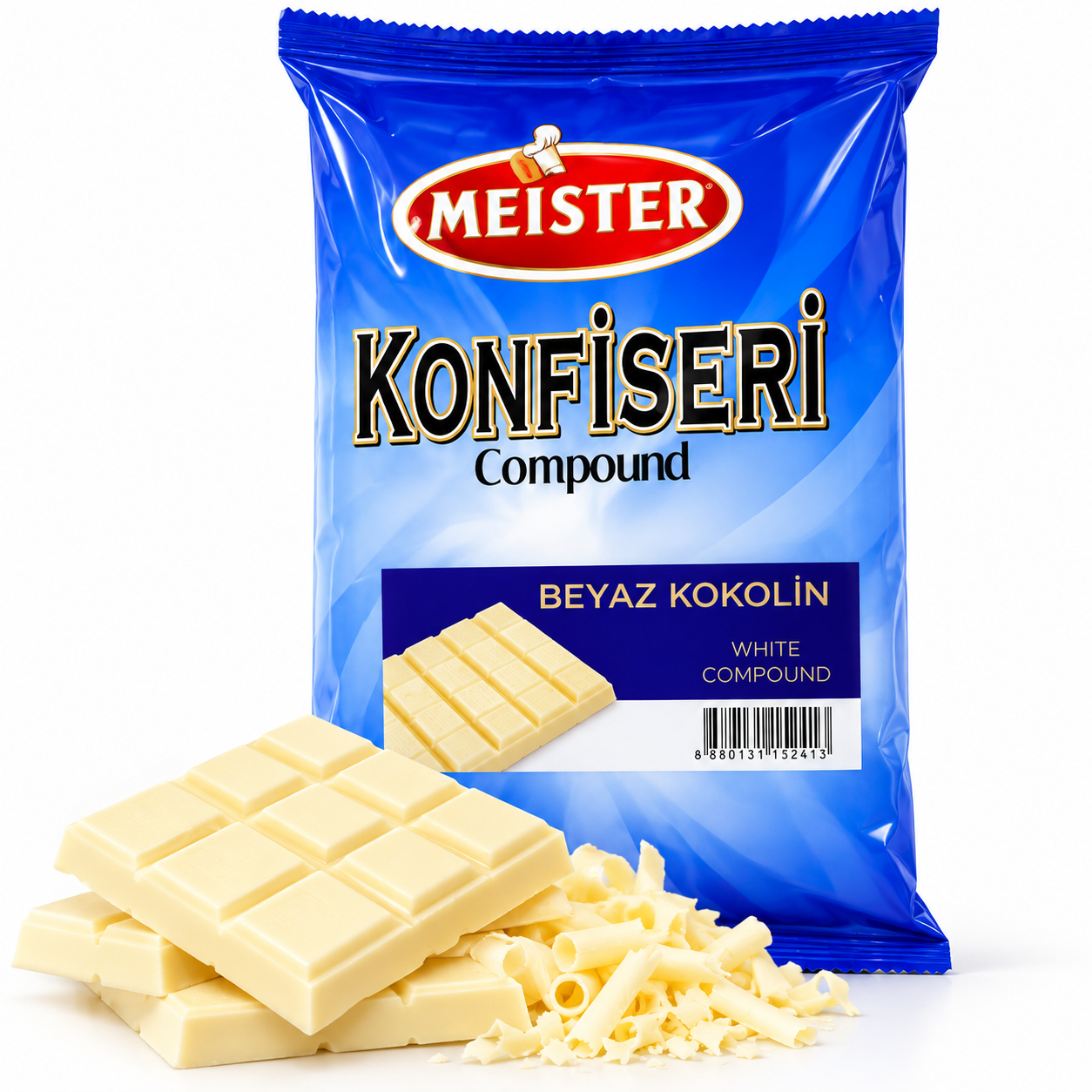 Meister Konfisери White Compound Chocolate 2.3KG