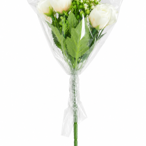 Ivory White Artificial Rose Bouquet