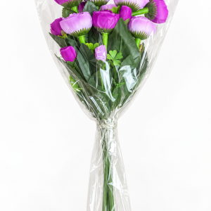 Purple Artificial Flower Bouquet