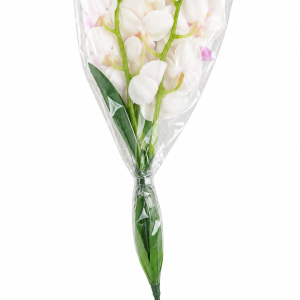 White Artificial Orchid Stem