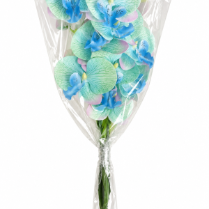 Blue & Mint Artificial Orchid Bouquet