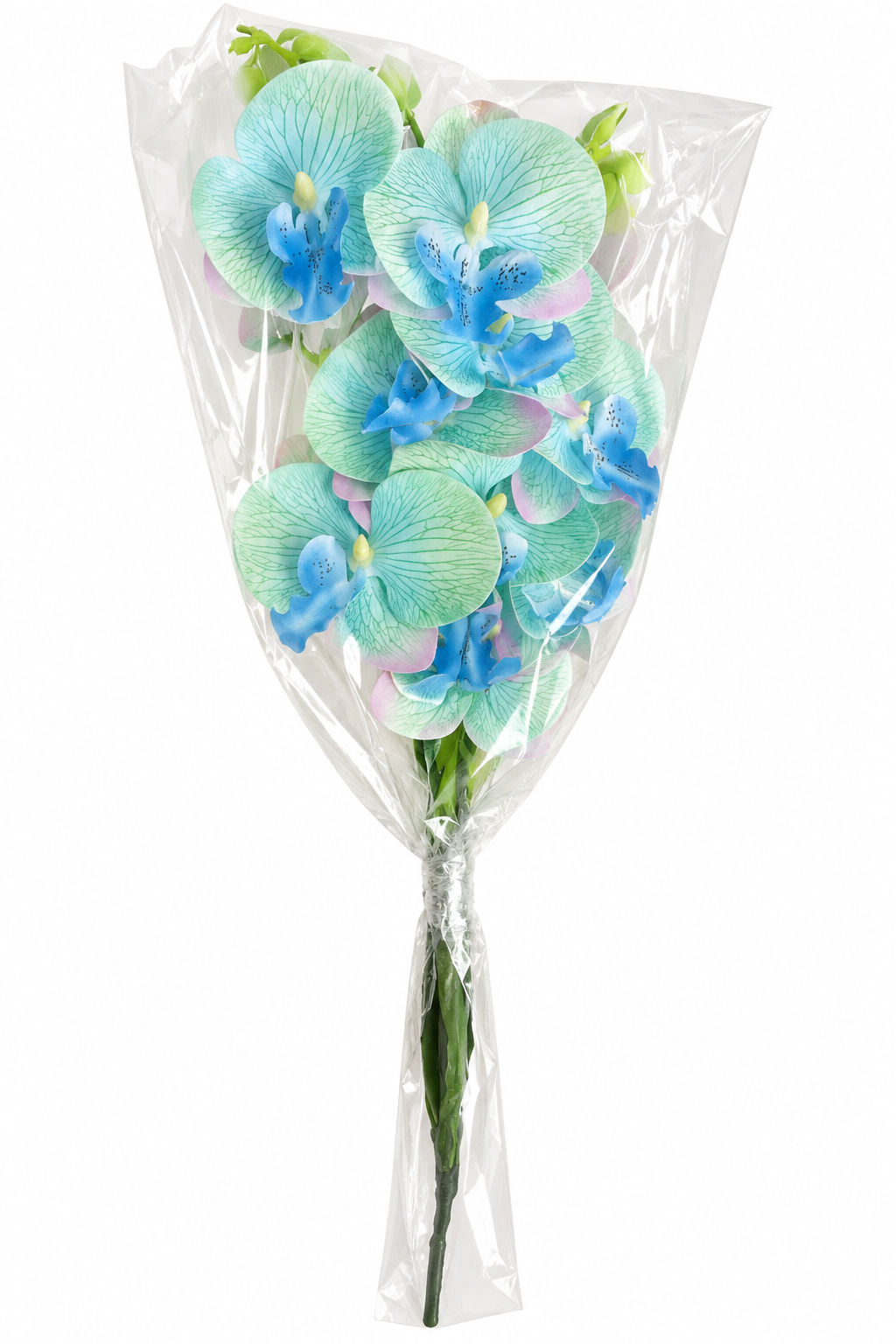 Blue & Mint Artificial Orchid Bouquet