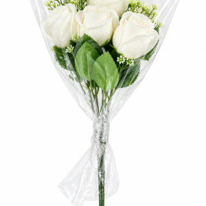 White Artificial Rose Stem