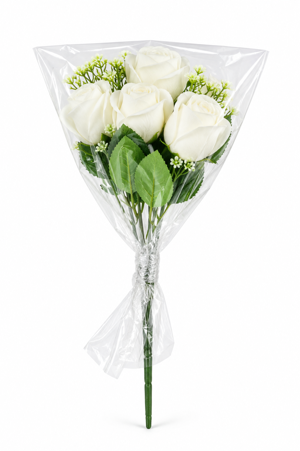 White Artificial Rose Stem